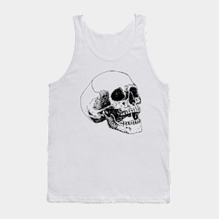 Human skull Tank Top